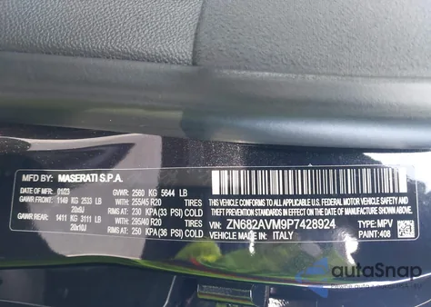 2023 Maserati Grecale Modena z USA, uszkodzony, nr VIN ZN682AVM9P7428924